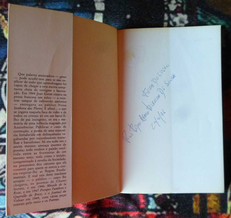 "Nossa senhora das Flores" Jean Genet