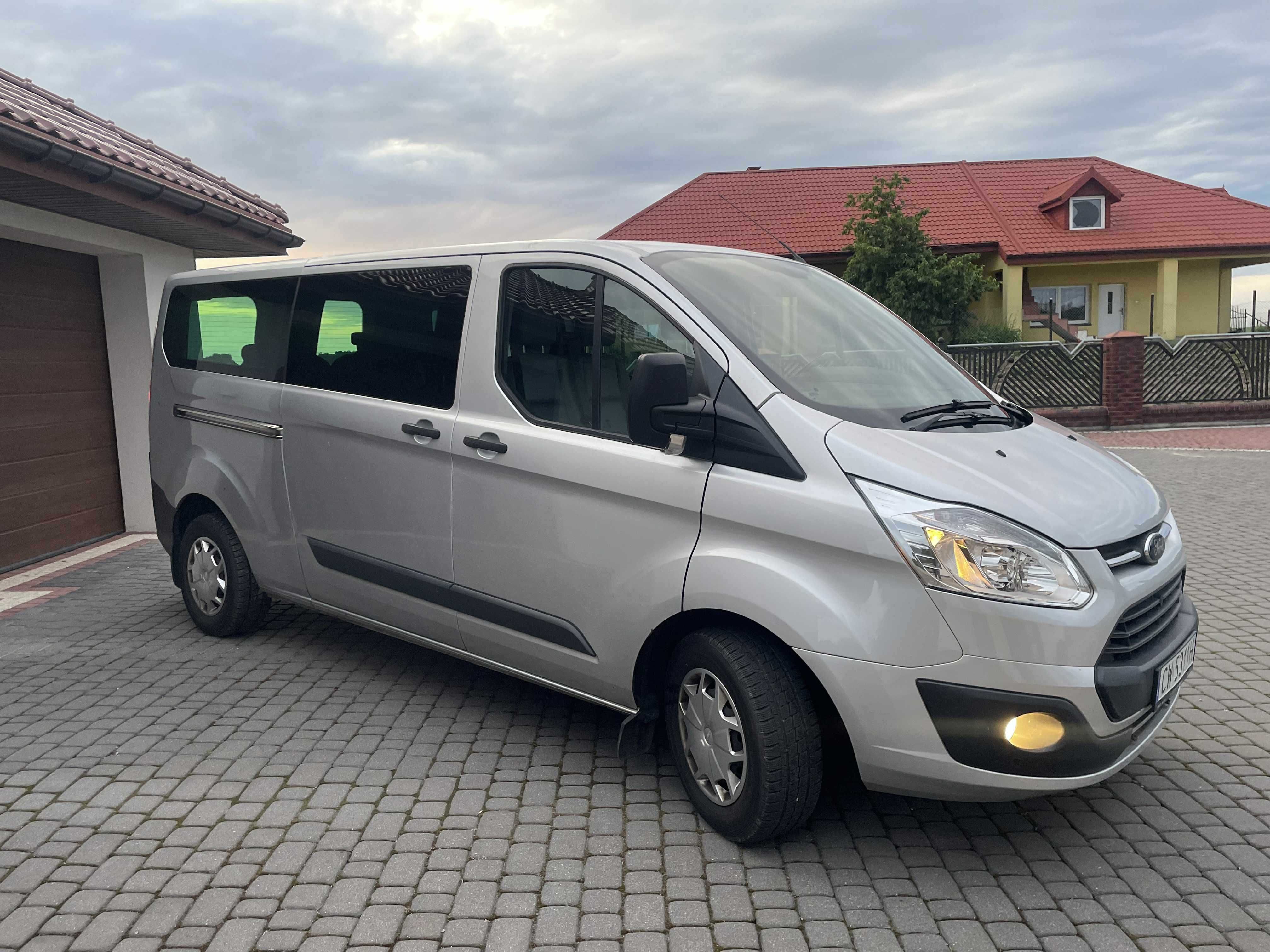 Ford Transit Custom Long/9-osobowy/nawiewy/nowy rozrzad!raty od 899zł!