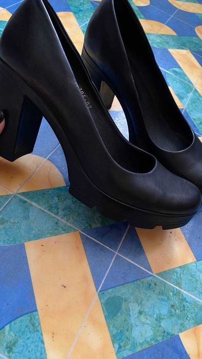 Туфлі шкіра на тракторній підошві