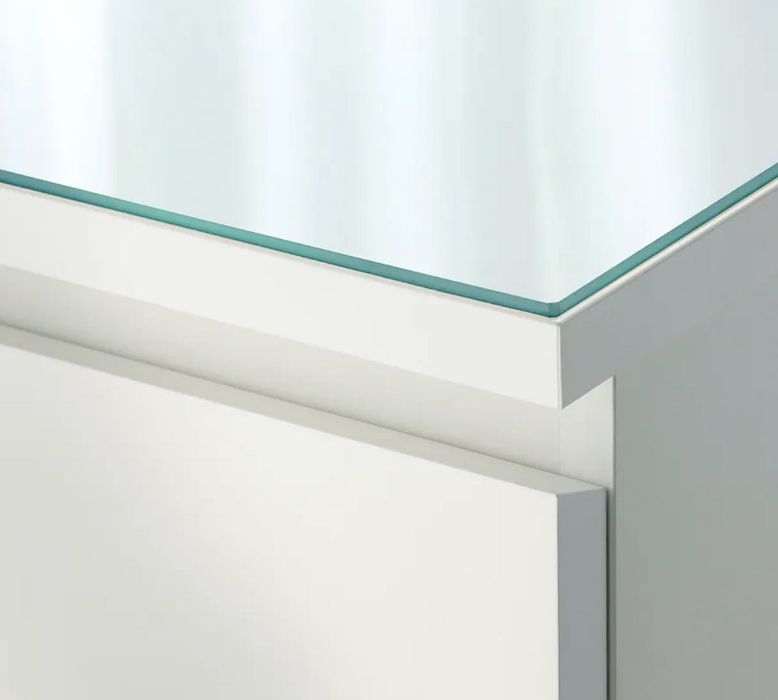 Tampo de Vidro para Mesa de Cabeceira IKEA MALM