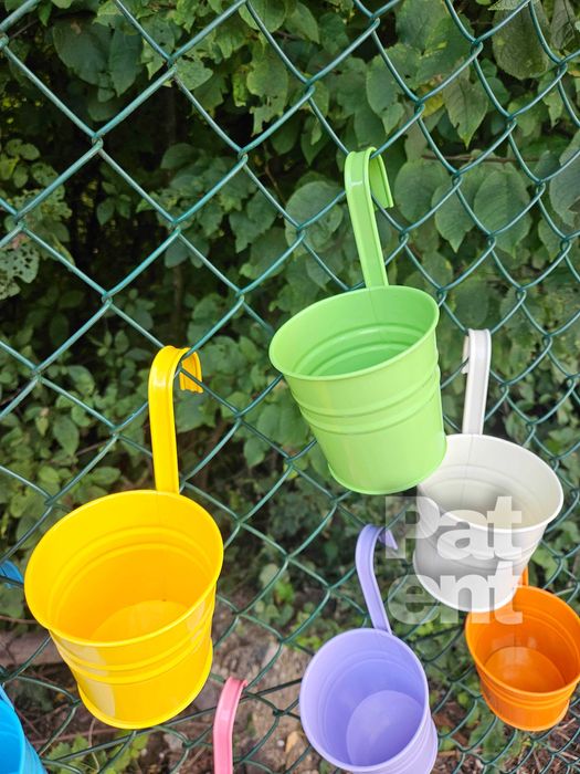 Doniczki kolorowe 10 sztuk na rośliny wiaty do ogrodu na balkon taras