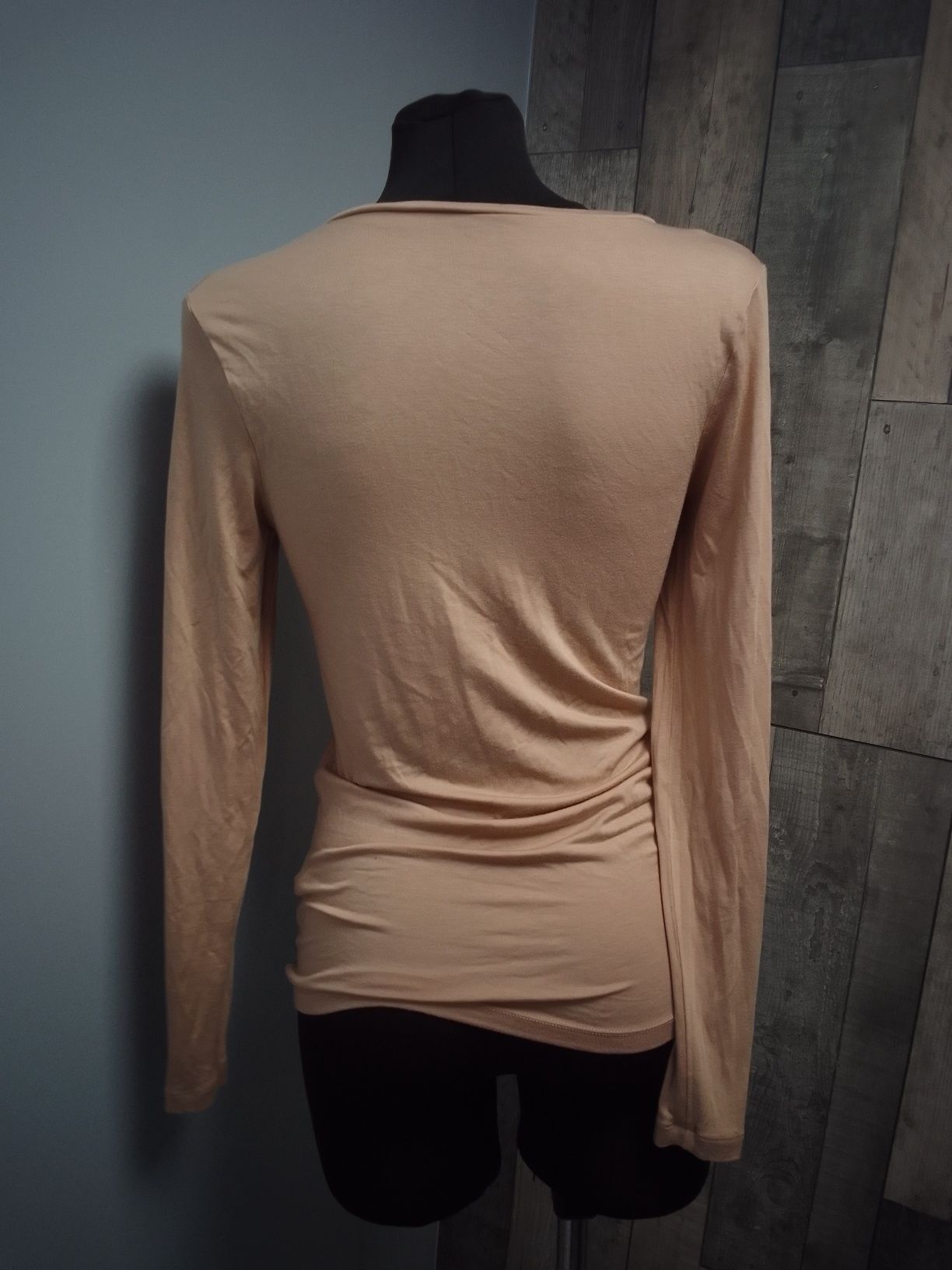 M&S bluzka beżowa basic M