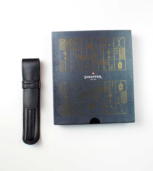 Sheaffer Etui Prezentowe + Czarne Etui pojedyńcze eko-skóra