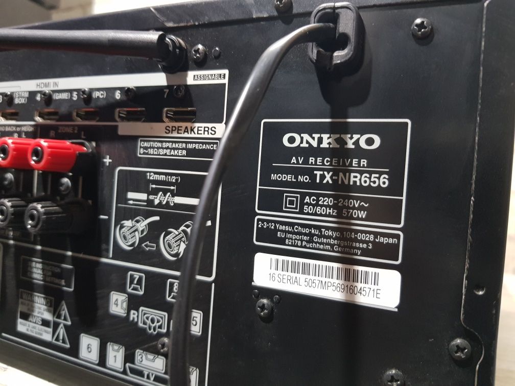 Пульт!7.2AV Стерео ресивер/підсилювач Onkyo TX-NR 656 160Вт б/у з Ні
