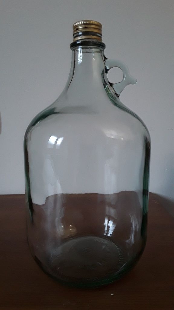Gąsior na wino butla szklany balon fermentacyjny 5 litrowy z zakrętką
