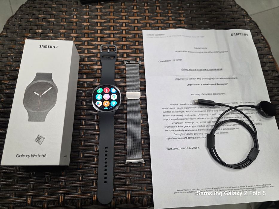 Samsung Galaxy Watch 8, LTE 44mm, 23 miesięcy GW, nowy od Samsung.pl