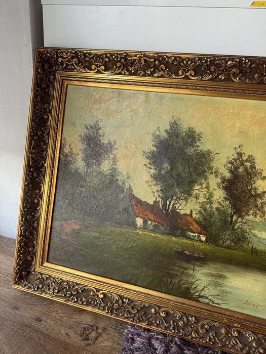 Holenderski obraz olejny na płótnie Burgy