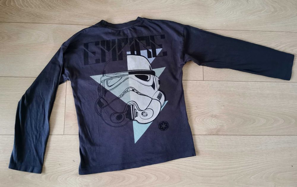 Koszulka Reserved 140 Star Wars, z długim rękawem, stalowa szarość