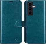 OCASE etui skórzane z klapką Samsung Galaxy S24 / S25 pawi niebieski