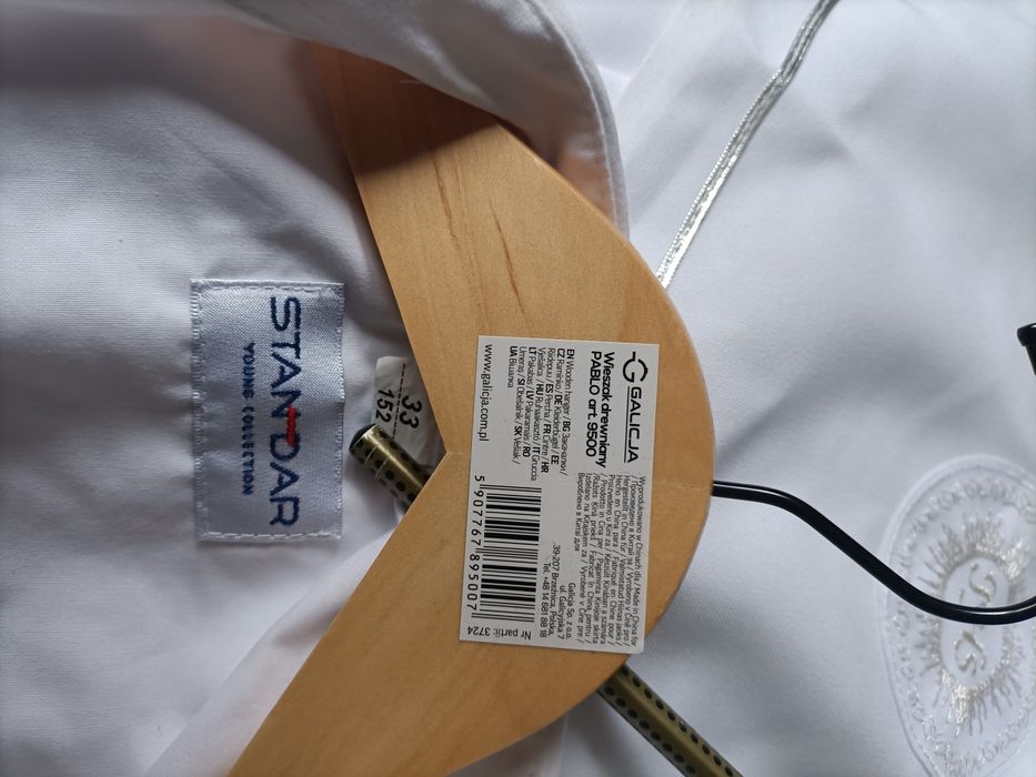 Strój komunijny dla chłopca-alba, spodnie i koszula