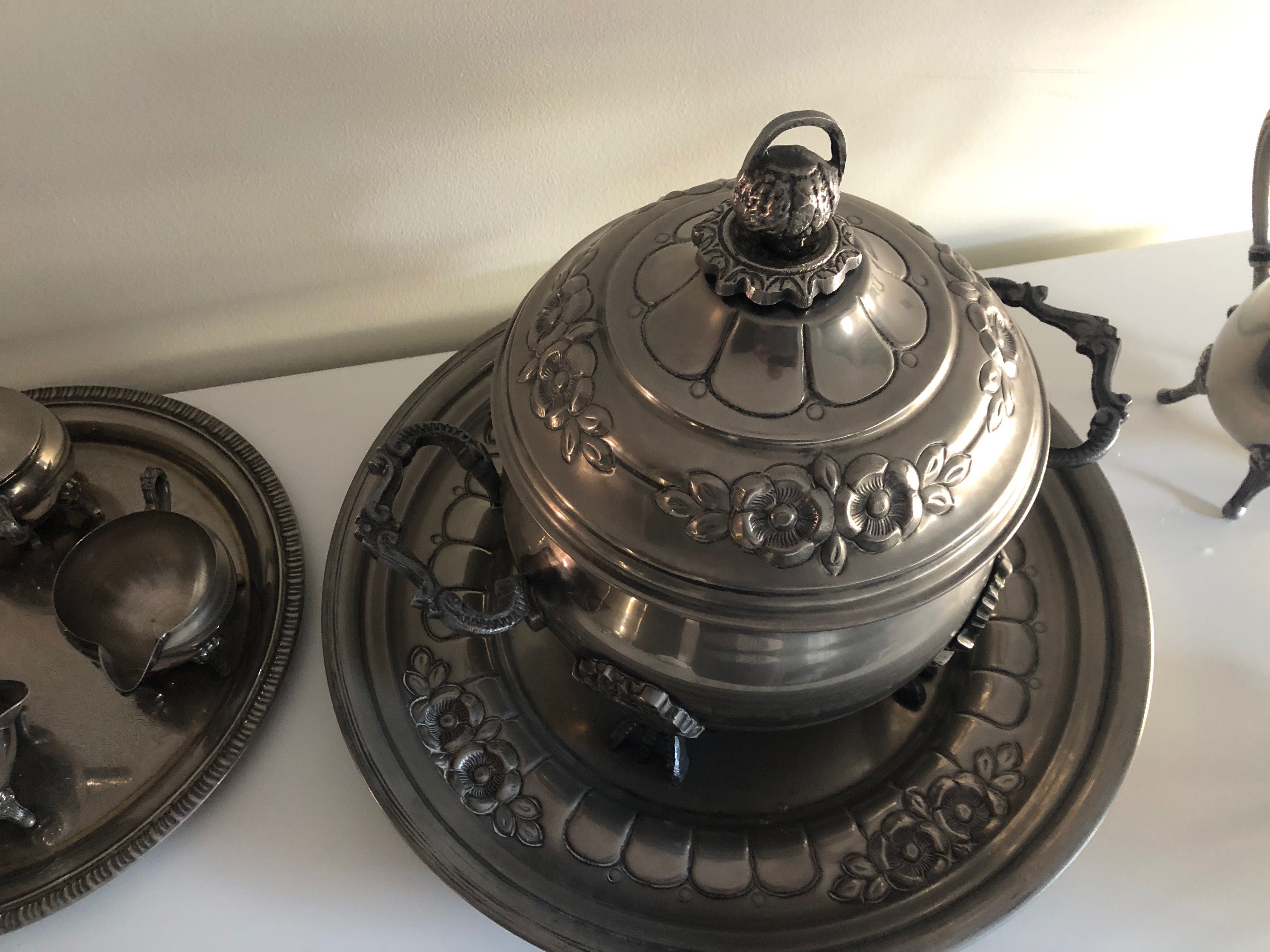 Conjunto peças estanho