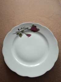 Talerz Ćmielów talerzyk deserowy porcelanowy porcelana róże