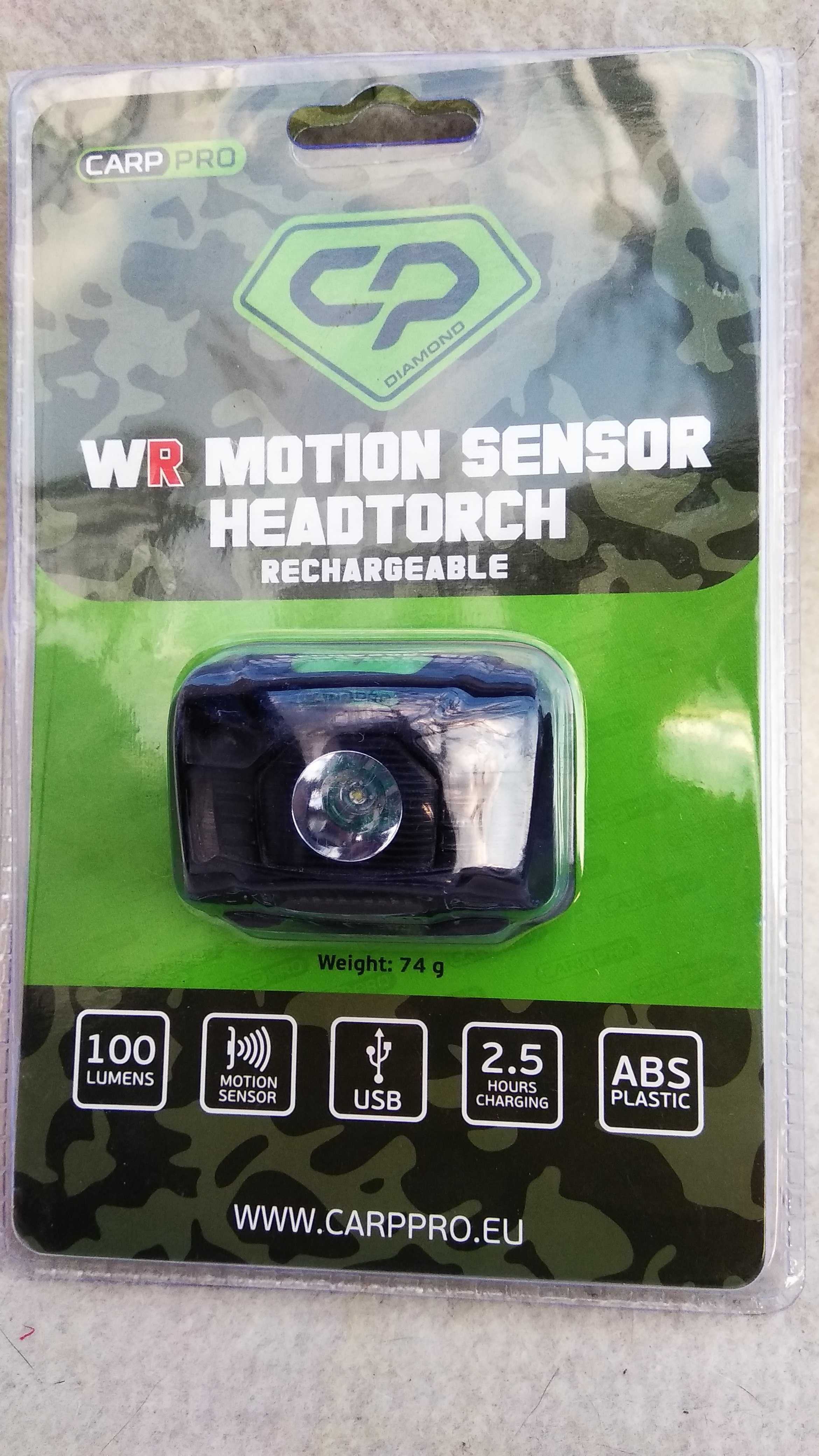 Ліхтар налобний Carp Pro Diamond WR Motion Sensor Headtorch 3W LED