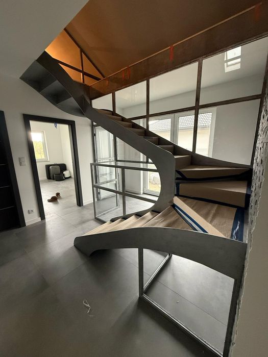 Stalowe drzwi ścianki szklane loftowe industrialne nowoczesna klasyka