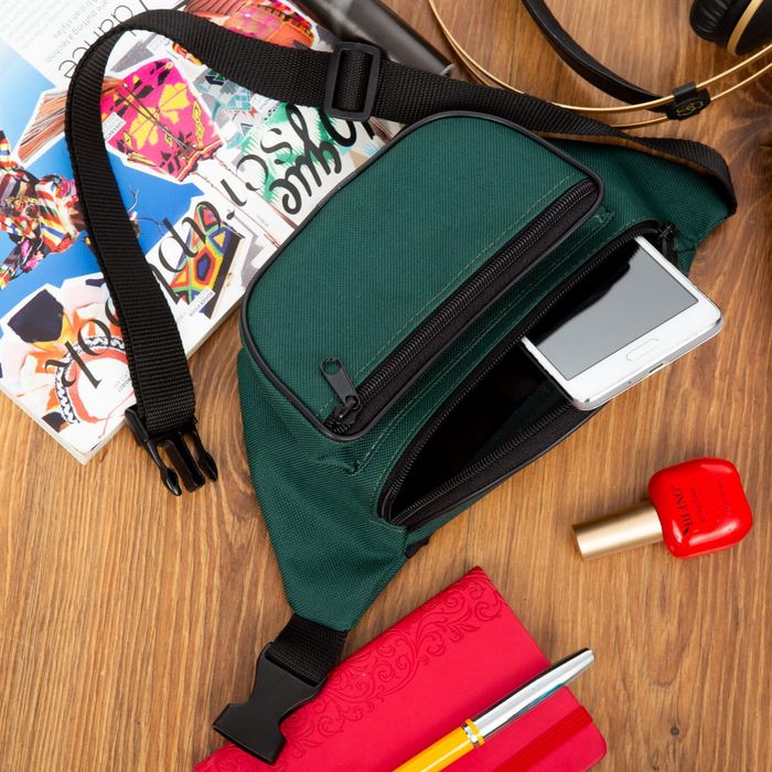 NERKA saszetka biodrówka solidna polska N001 c.zielona