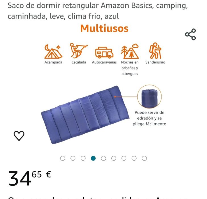 Saco cama amazon basics
