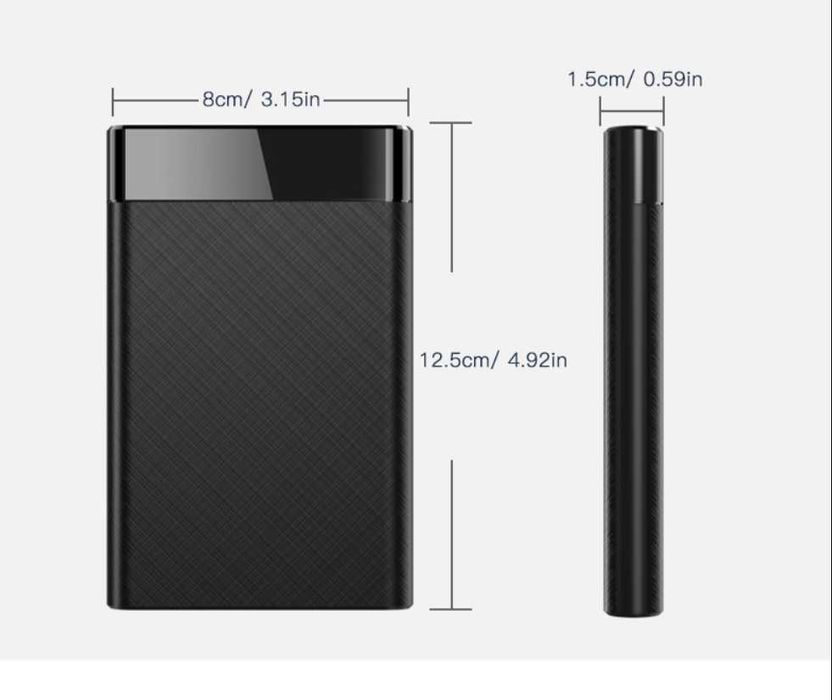 Disco Externo de 1000GB - USB 3.0 ou USB-C - Recondicionado A+