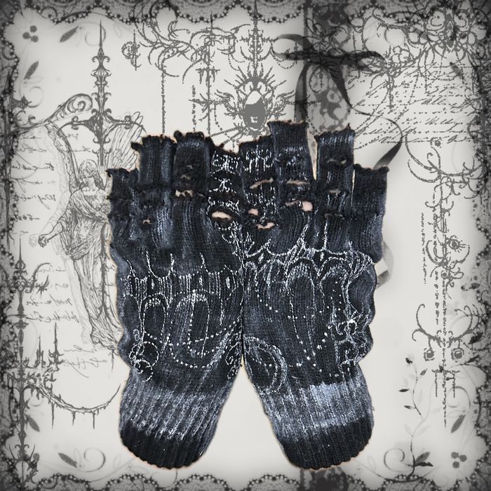 Рукавиці перчатки кастом y2k opium indie sleaze