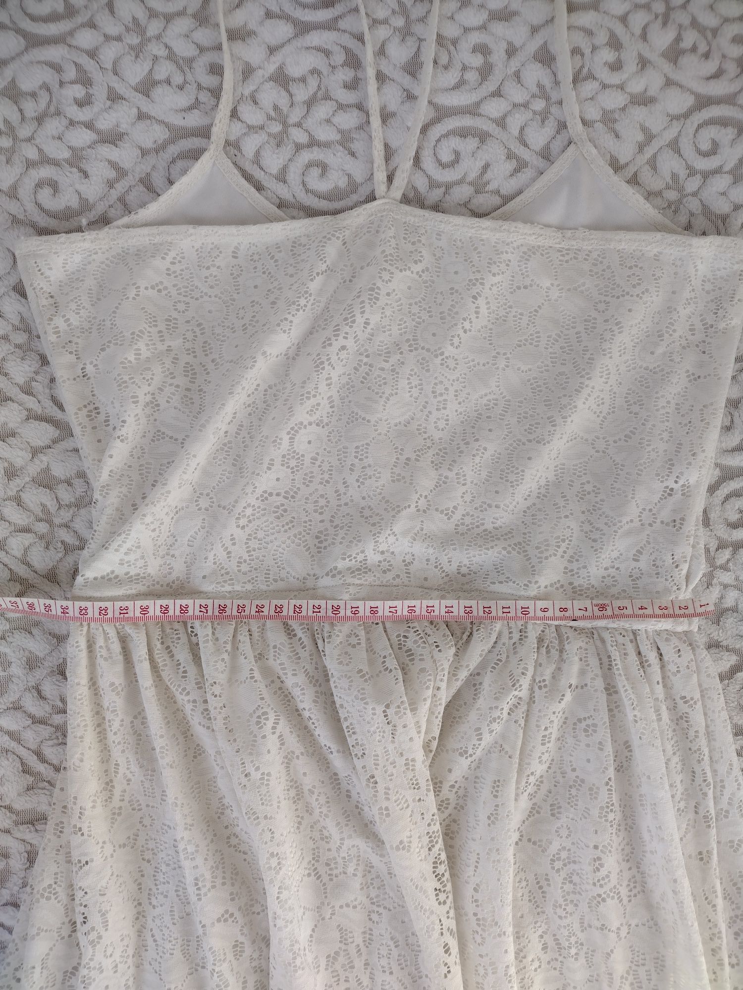 Sukienka biała letnia zwiewna H&M 170 cm
