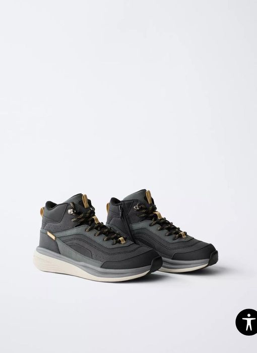 кросівки утеплені Zara 34 35 36 хайтопи