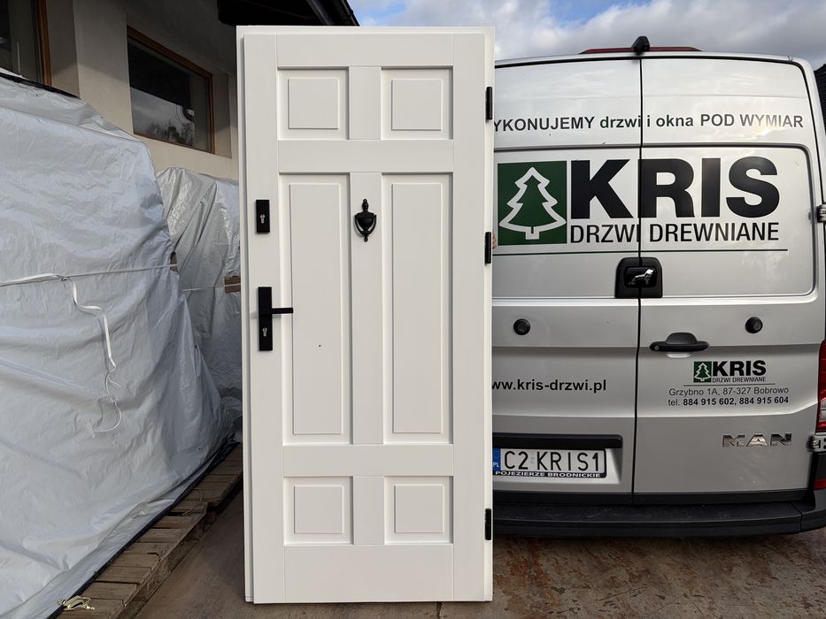 Drzwi zewnętrzne OD RĘKI drewniane nietypowe na wymiar.  CAŁA POLSKA