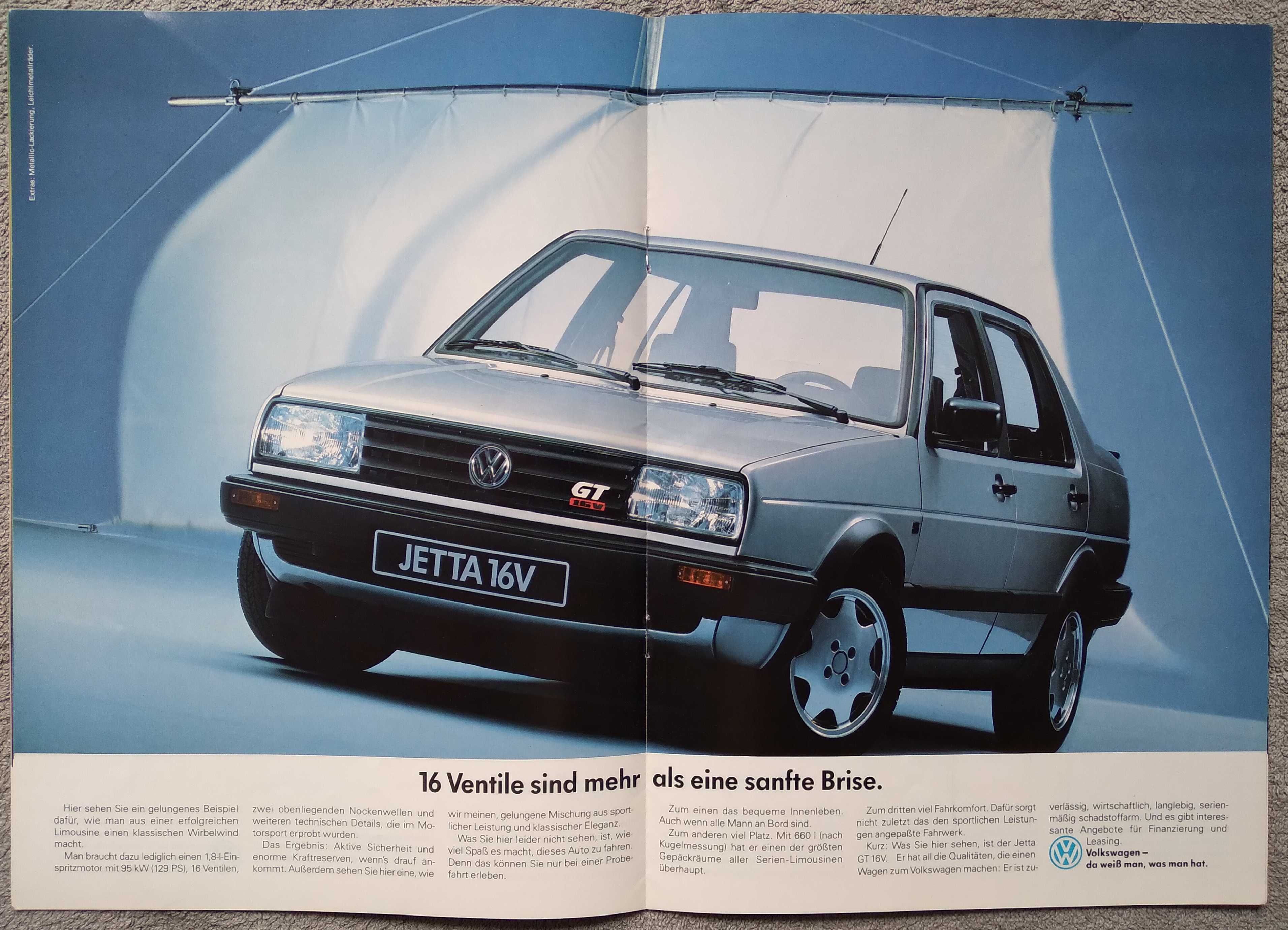 Prospekt Volkswagen modele 1988