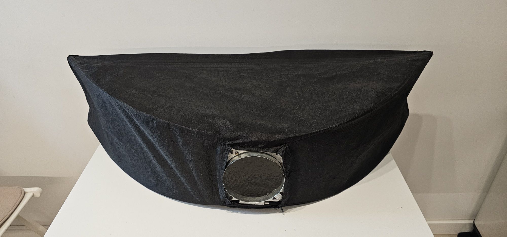 Softbox 22x100cm otwór 12cm - 3 materiałowe modyfikatory światła