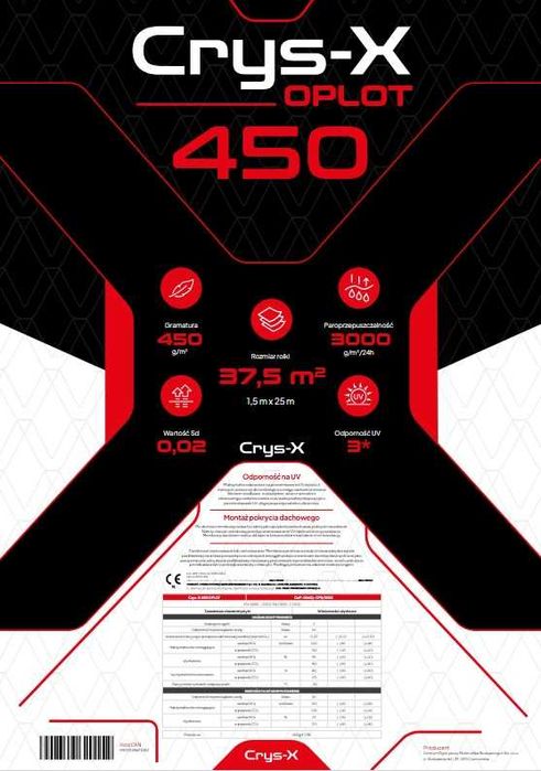 Membrana z oplotem pod blachę na rąbek OPLOT METAL METALLIC