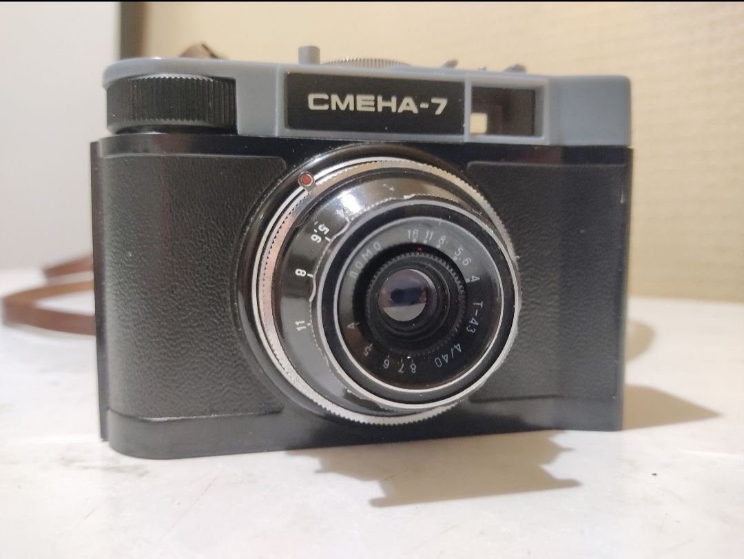 Пленочный шкальный фотоаппарат СМЕНА-7 с объективом ЛОМО Т-43 40mm/4.