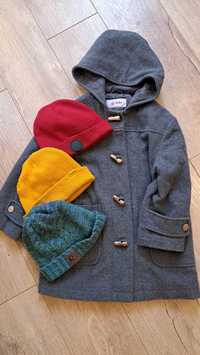 Пальто сіре шерсть осіннє + шапка Reima, Pull,&Bear, Reserved дівчинки
