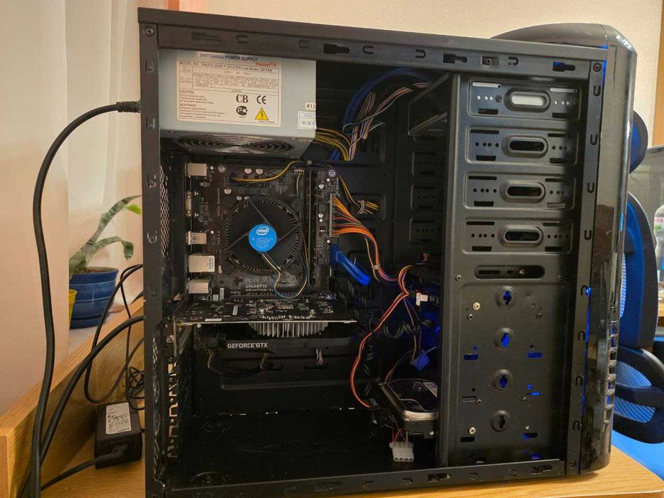 Ігровий пк Intel 4ядра 3.7GHz + GTX 1050TI 4Gb + 12GB DDR4 + SSD + HDD