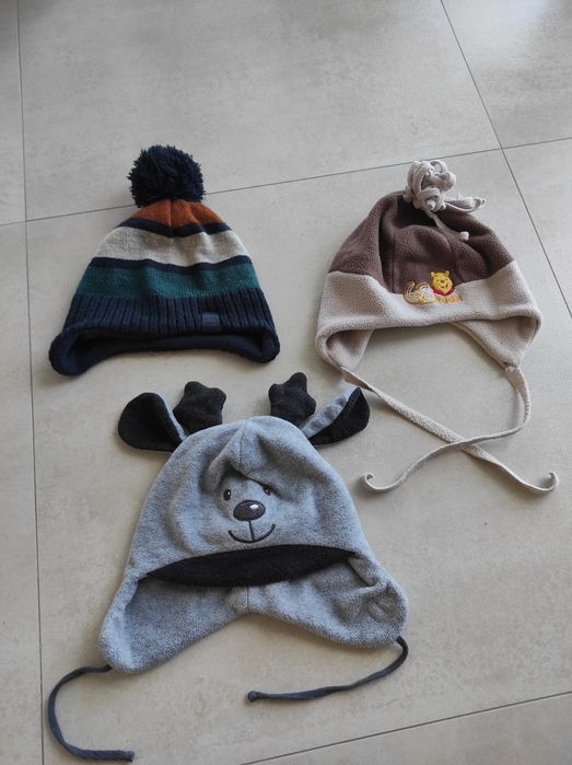 Zestaw czapek H&M renifer 92 98.104 zima chłopiec