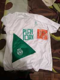 T-shirt Play Day SCP + neck gaiter + gorro Natal