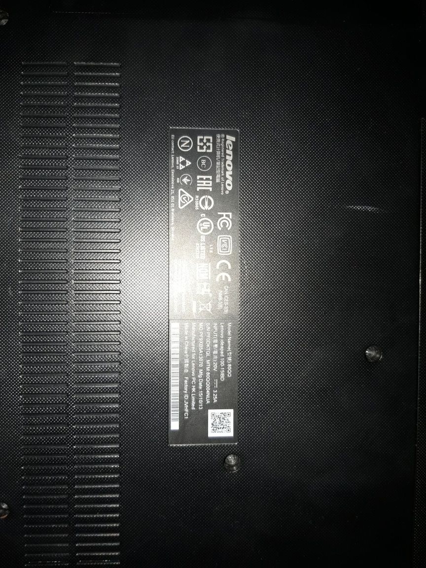 Ноутбук Lenovo IdeaPad 100-15IBD Pentium 3825U/RAM8GB/SSD240GB/Geforce