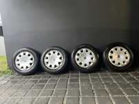 kola z oponami zimowymi uniroyal rain tyre 195/65 r15 + kołpaki skoda