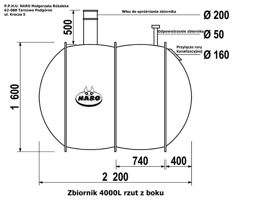 Szambo ekologiczne - szamba - zbiornik na deszczówkę 4000litrów.