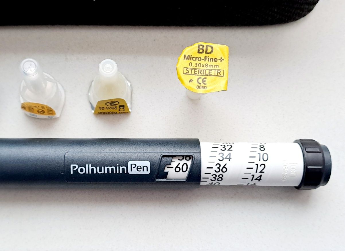 PoluminPen gratis 3 igły wstrzykiwacz insulina insulina Polhumin Pen