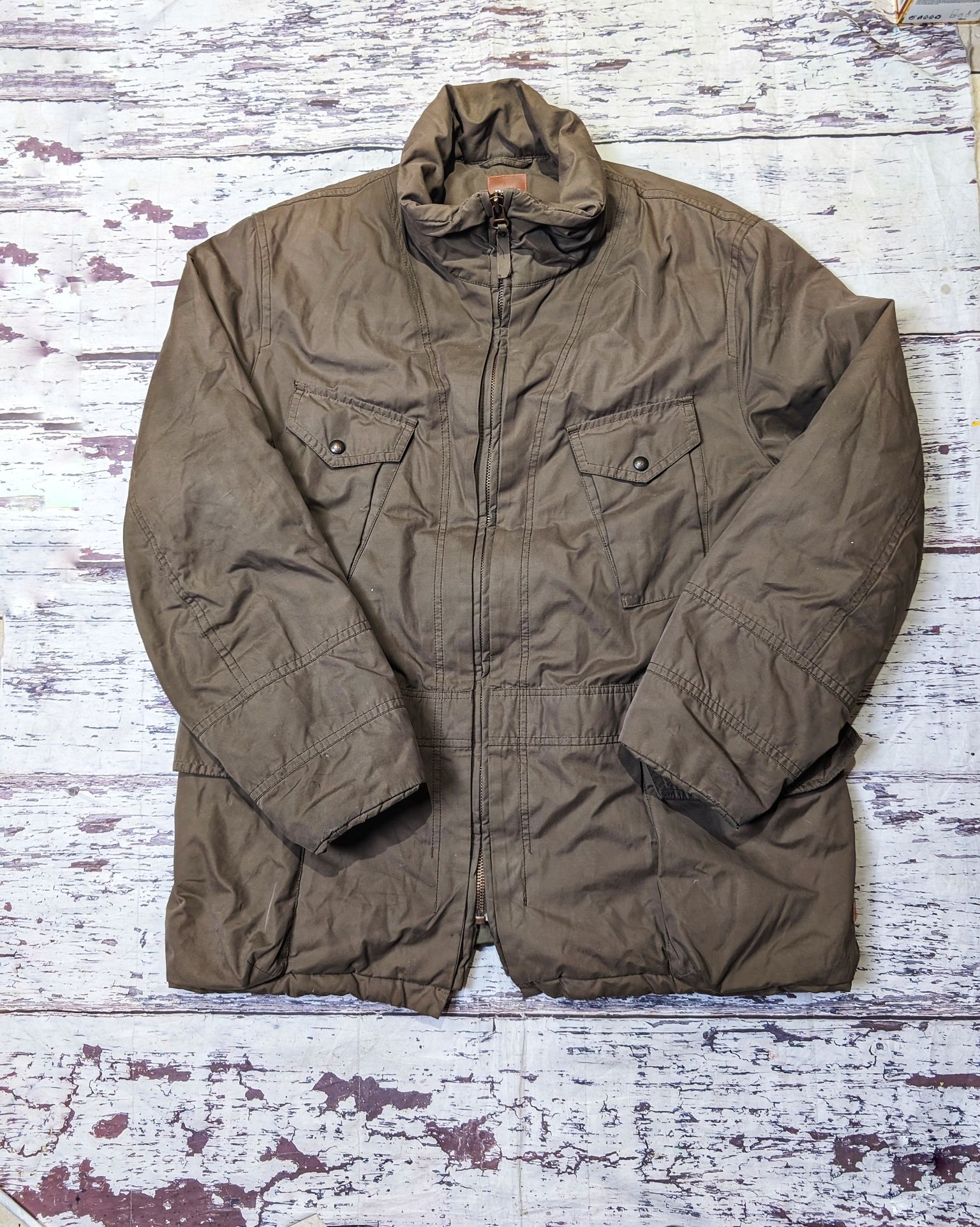 Kurtka khaki Hugo boss vintage brązowa model ohara