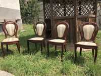 4 антикварних вінтажних крісла червоне дерево