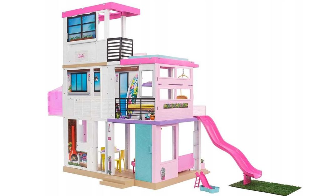 NOWY Wielki domek BARBIE REAMHOUSE DELUXE willa z windą basenem GRG93