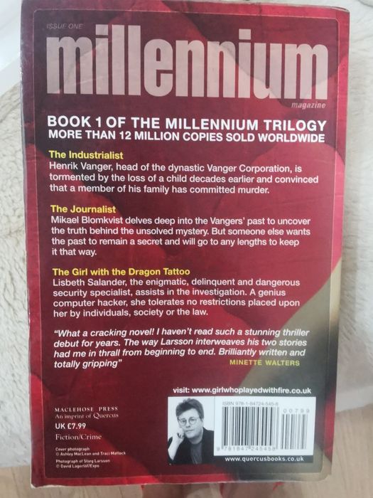 The girl with The dragon Tattoo, Stiege Larsson, book 1, Millennium Tr