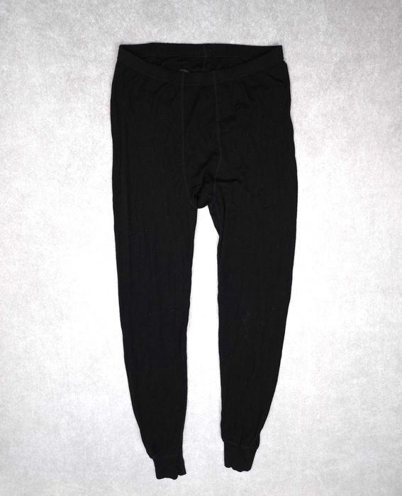 ESKIMO Merino Wool Getry Spodnie Termiczne Męskie Czarne XL