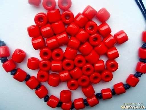 Намистини Rola 6,2мм червоні- 50гр