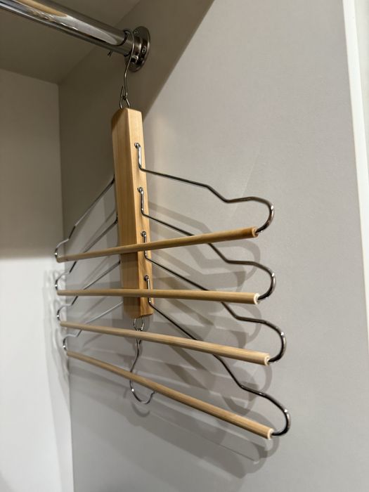 Wieszaki drewniane 4w1