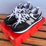 (1908) Кросівки New Balance 574 чорні з сірим (41-46) нб NB