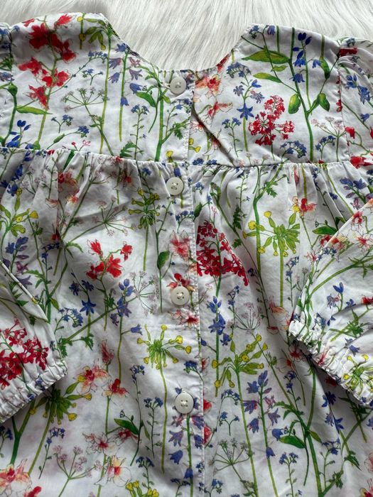 Koszula niemowlęca w kwiaty jak Newbie rozmiar 80/86