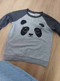 Bluza zakładana bez kaptura panda