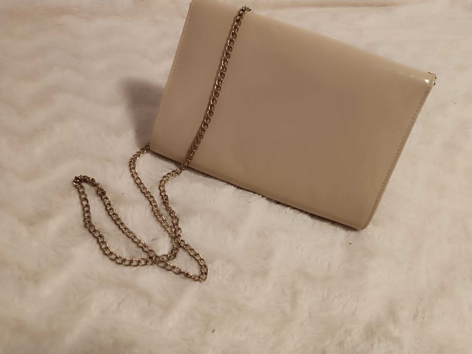 Nowa śliczna kremowa torebka typu kopertówka