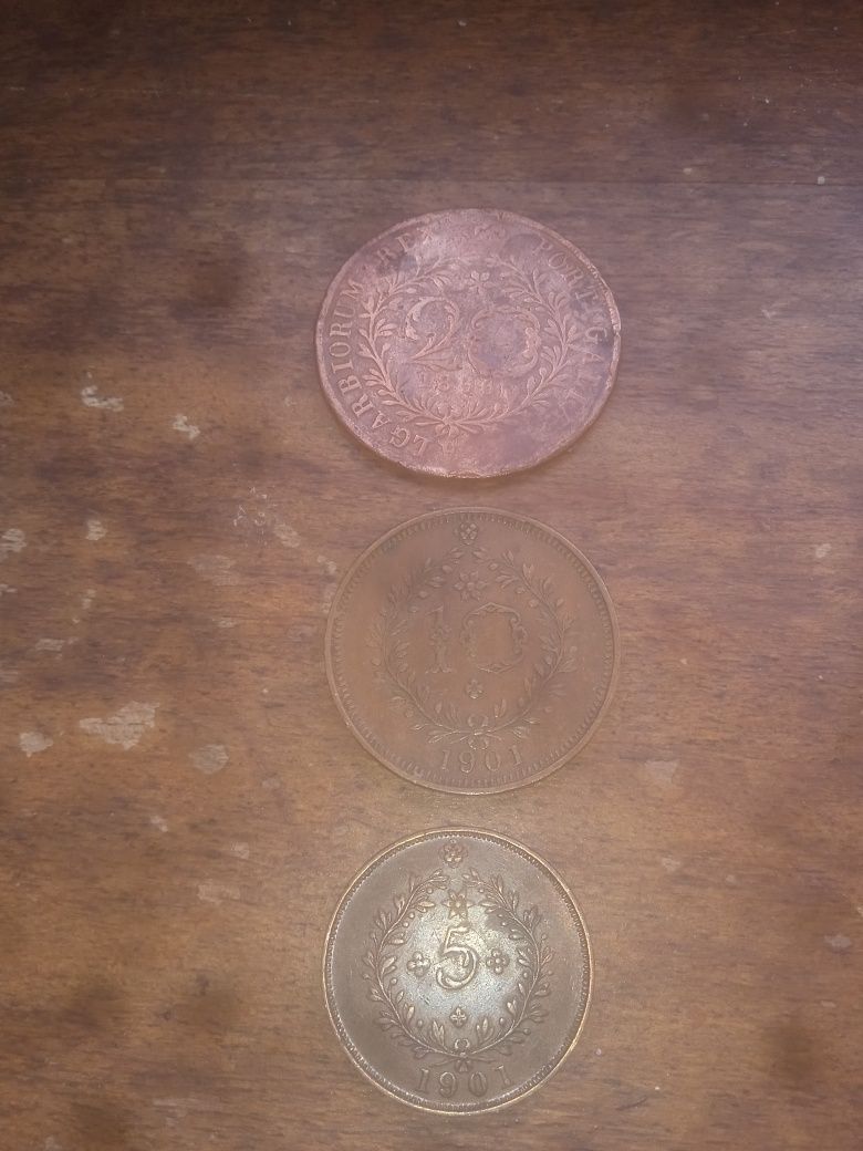 Lote de 9 moedas antigas