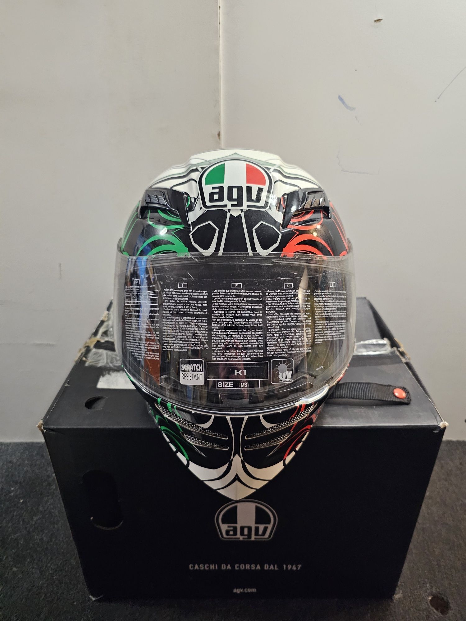 Kask AGV K1 M/S integralny kask motocyklowy z certyfikatem ECE